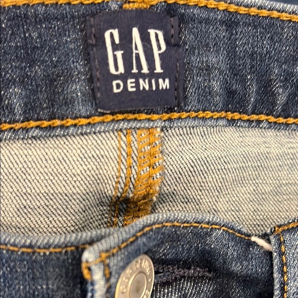 GAP Denim High Waisted Medium Wash True Skinny Jeans Size 31 Waist - Picture 3 of 6